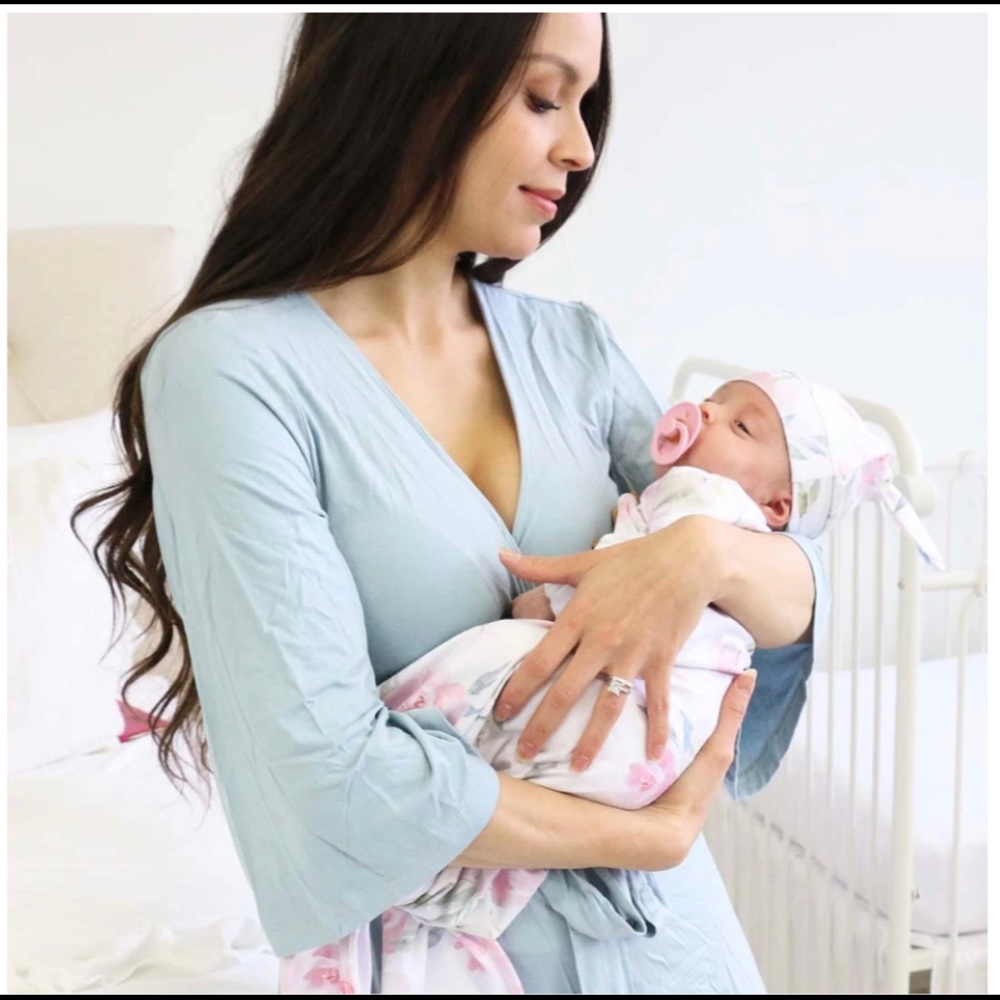 Caden Lane Robe Light Dusty Blue